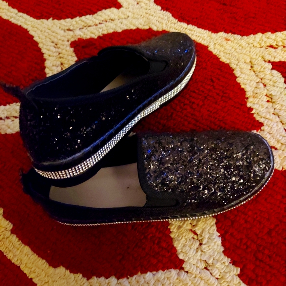 Ladies Sparkling Slide in Sneakers size 7